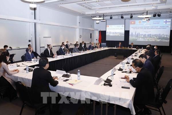 Chủ tịch Quốc hội Vương Đình Huệ dự Tọa đàm doanh nghiệp Việt Nam-Phần Lan