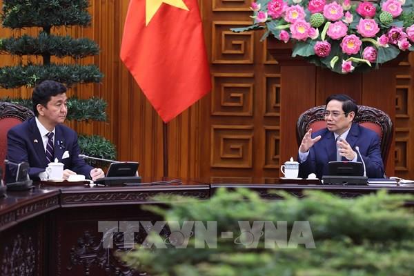 Thủ tướng Phạm Minh Chính tiếp Bộ trưởng Bộ Quốc phòng Nhật Bản