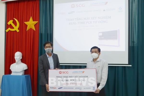 Tập đoàn SCG và LSP tặng hệ thống xét nghiệm Real-time PCR cho tỉnh Bà Rịa – Vũng Tàu