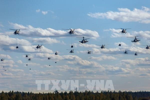 Hình ảnh cuộc tập trận chiến lược của Nga, Belarus với các nước đối tác