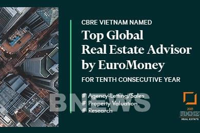 Lần thứ 10 liên tiếp CBRE Việt Nam được vinh danh tại Giải thưởng Euromonney