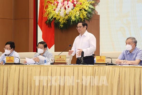 Thủ tướng Phạm Minh Chính: Phải chống tham nhũng, tiêu cực, lợi ích nhóm trong xây dựng và hoàn thiện thể chế