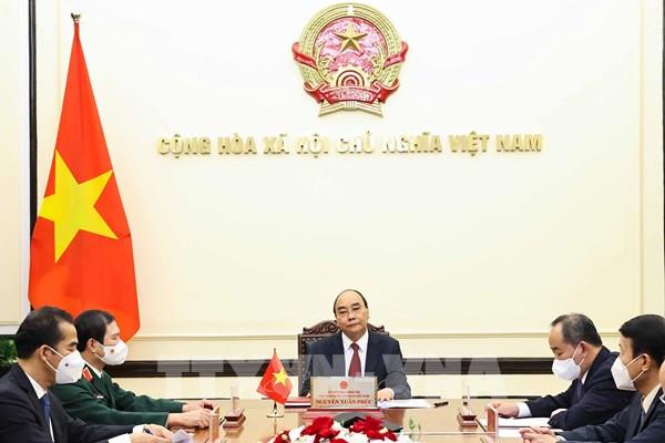Chủ tịch nước Nguyễn Xuân Phúc điện đàm với Tổng thống Nga Vladimir Putin