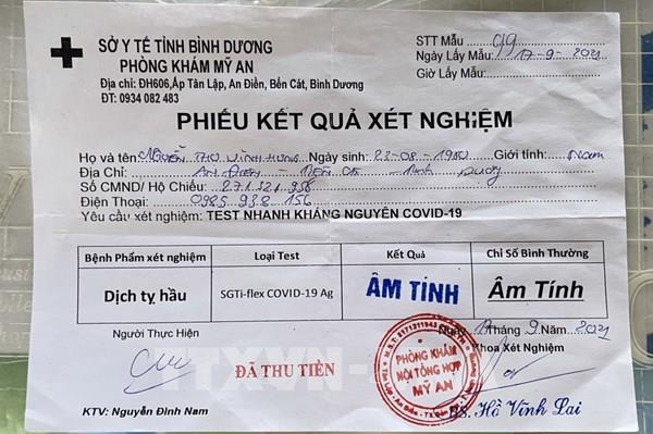 Lái xe sửa giấy xét nghiệm bị phát hiện mắc COVID-19