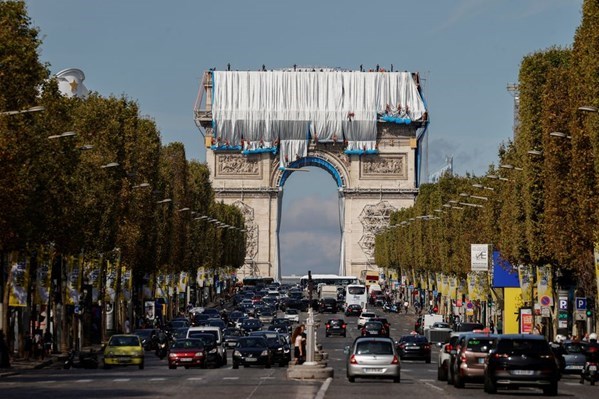 Pháp bọc vải  Khải Hoàn Môn