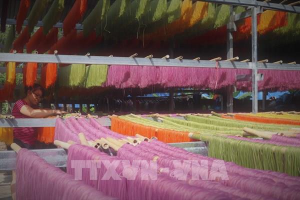 Sắc màu bún khô Cao Bằng