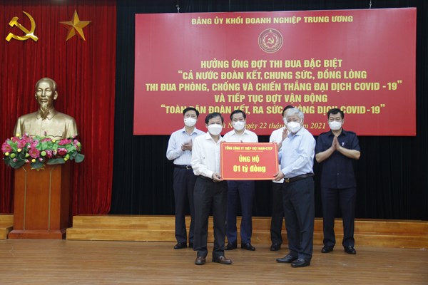 VnSteel ủng hộ 1 tỷ đồng cho phòng, chống dịch COVID-19