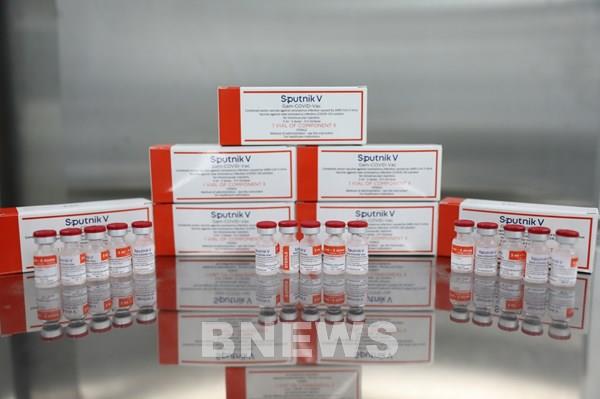 Hình ảnh lô vaccine Sputnik V đầu tiên mà Việt Nam sản xuất thành công 