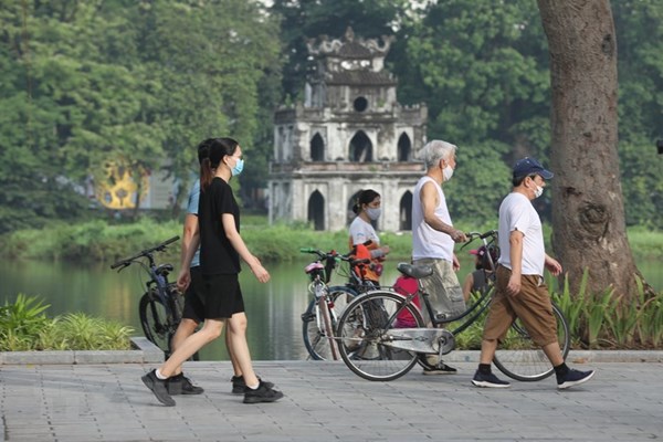 Từ 28/9, Hà Nội nới lỏng thêm một số hoạt động, trong đó có thể dục ngoài trời