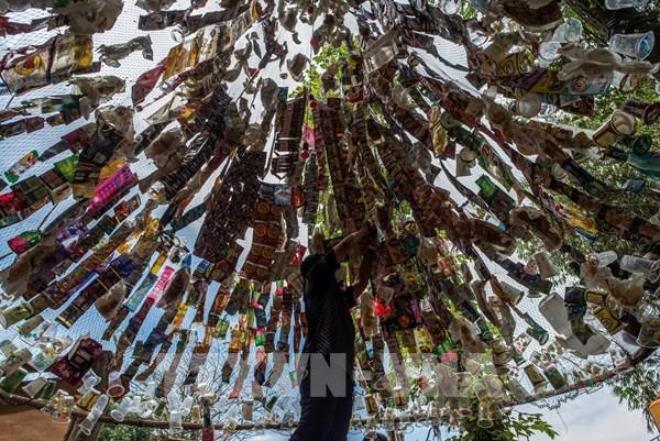 Indonesia lập bảo tàng bằng rác thải nhựa