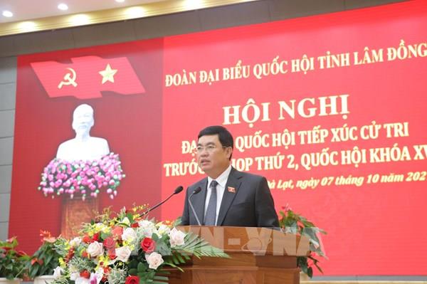 Cử tri Lâm Đồng kiến nghị vấn đề tiêu thụ nông sản khó khăn do dịch COVID-19