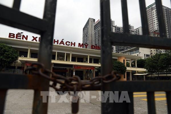 Vắng lặng tại các bến xe khách ở Hà Nội