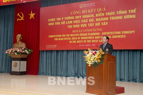 Trao giải thi Ý tưởng quy hoạch, kiến trúc tổng thể trụ sở làm việc khu vực Tây Hồ Tây