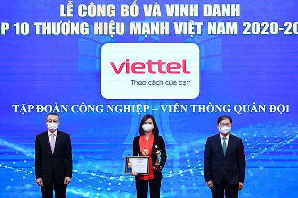 Viettel được cộng nhận là Thương hiệu hàng đầu của Việt Nam