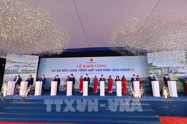 Quảng Ninh khởi công 2 dự án với tổng vốn đầu tư trên 3.525 tỷ đồng