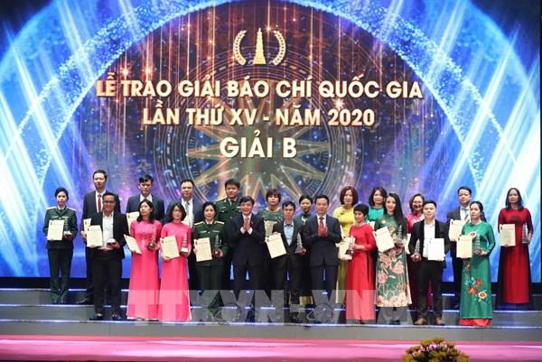 Lễ trao Giải Báo chí Quốc gia lần thứ XV - năm 2020: Tôn vinh những tác phẩm báo chí xuất sắc