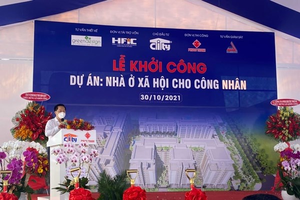Xây dựng nhà ở xã hội đầu tiên cho công nhân tại thành phố Thủ Đức