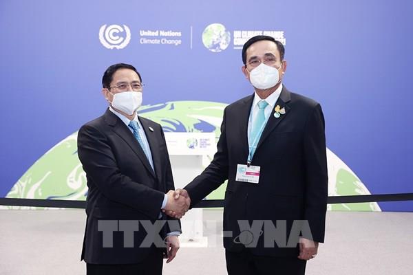 Hội nghị COP26: Thủ tướng Phạm Minh Chính gặp lãnh đạo các nước Hoa Kỳ, Hàn Quốc, Thái Lan