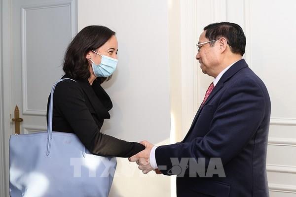 Thủ tướng Phạm Minh Chính tiếp Giám đốc điều hành Chương trình Tiếp cận vaccine toàn cầu COVAX