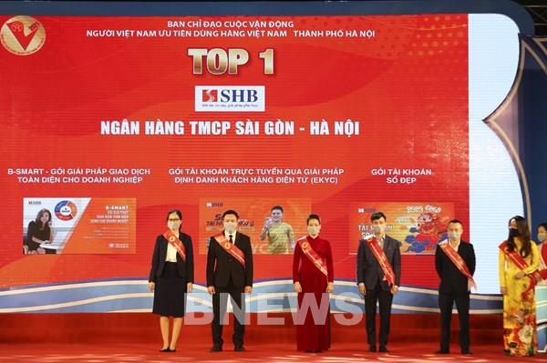 Nhiều sản phẩm của SHB lọt top 1 Hàng Việt Nam được người tiêu dùng yêu thích nhất