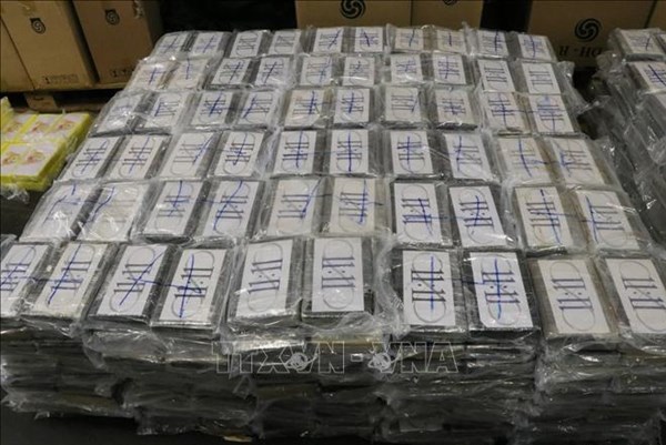 Bỉ: Lượng cocaine bị thu giữ trong năm 2021 lên mức kỷ lục gần 90 tấn