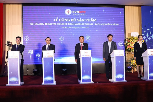 EVNNPC số hóa quy trình tài chính kế toán, kinh doanh dịch vụ khách hàng