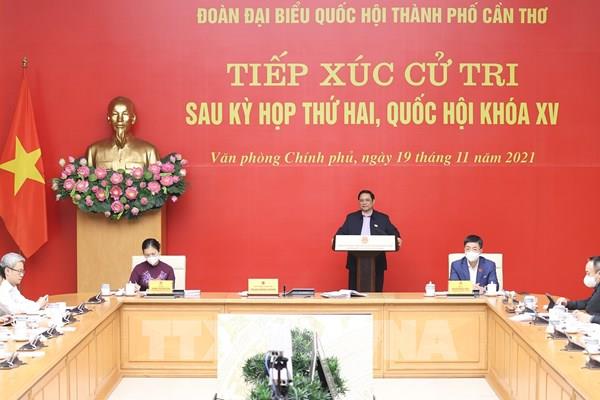 Thủ tướng Phạm Minh Chính tiếp xúc cử tri thành phố Cần Thơ