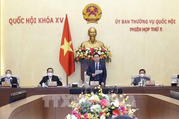 Khai mạc Phiên họp thứ 5 của Ủy ban Thường vụ Quốc hội