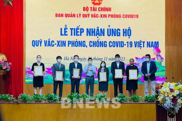 Quỹ vaccine phòng COVID-19 tiếp nhận ủng hộ từ 7 đơn vị