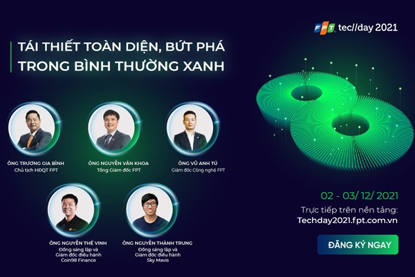 Lần đầu tiên Diễn đàn Công nghệ FPT Techday 2021 diễn ra trên nền tảng trực tuyến