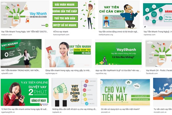 Tín dụng đen len lỏi qua các ứng dụng công nghệ