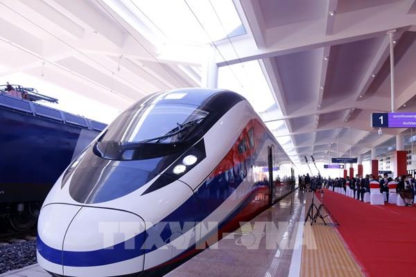 Khánh thành tuyến đường sắt cao tốc Lào-Trung