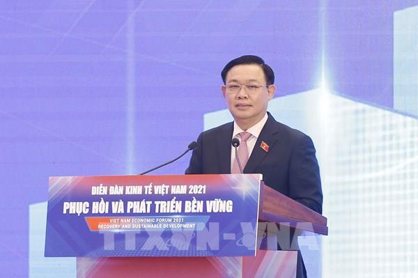 Bế mạc Diễn đàn Kinh tế Việt Nam 2021 với chủ đề “Phục hồi và phát triển bền vững”
