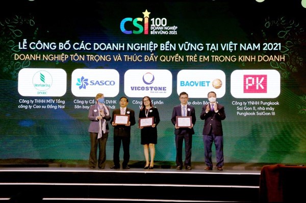 Bảo Việt đứng đầu TOP10 Doanh nghiệp Bền vững Việt Nam  