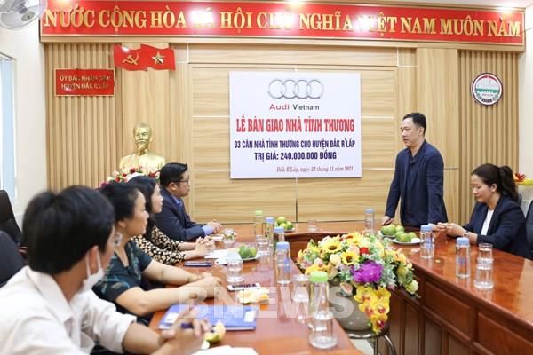 Audi Việt Nam tài trợ cho tỉnh Đắk Nông 8 căn nhà tình nghĩa