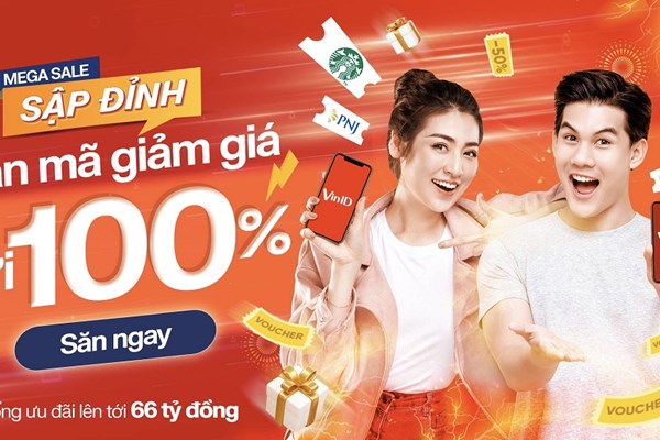 VinID chi 66 tỷ đồng ưu đãi với hàng vạn mã giảm 100% trong lễ hội mua sắm