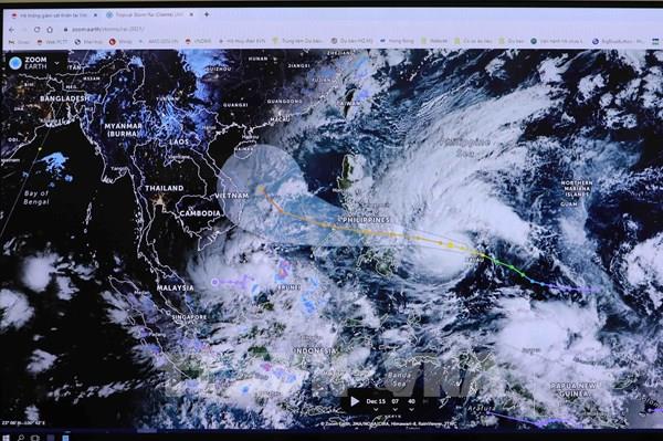 Bão Rai có cường độ mạnh và đi vào Biển Đông khoảng đêm 17, ngày 18/12