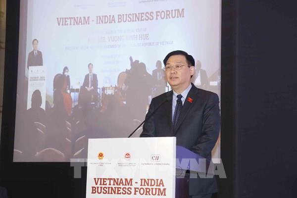 Chủ tịch Quốc hội Vương Đình Huệ: Dư địa và cơ hội hợp tác giữa doanh nghiệp Việt Nam - Ấn Độ còn rất nhiều