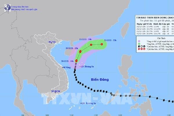Tin mới nhất về bão số 9:  Đổi hướng và suy yếu dần thành áp thấp nhiệt đới