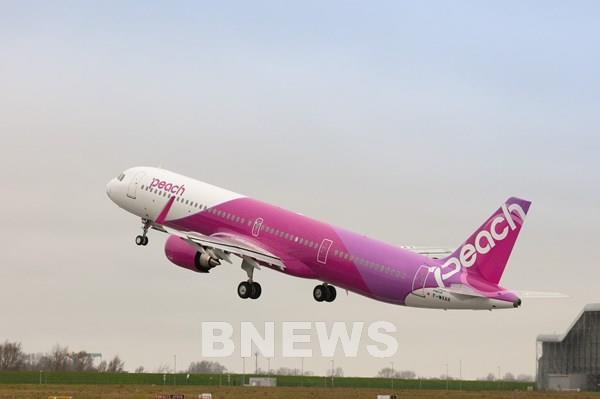 Airbus bàn giao cho Peach máy bay A321LR đầu tiên tại Nhật Bản   