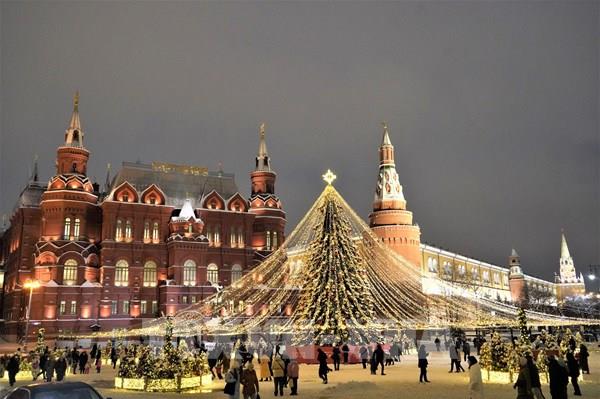 Thủ đô nước Nga lộng lẫy trước thêm Giáng sinh và Năm mới
