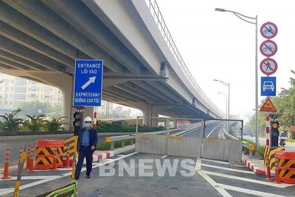 Ngày 27/12, thông xe 6 ram lên xuống cầu cạn Mai Dịch - Nam Thăng Long