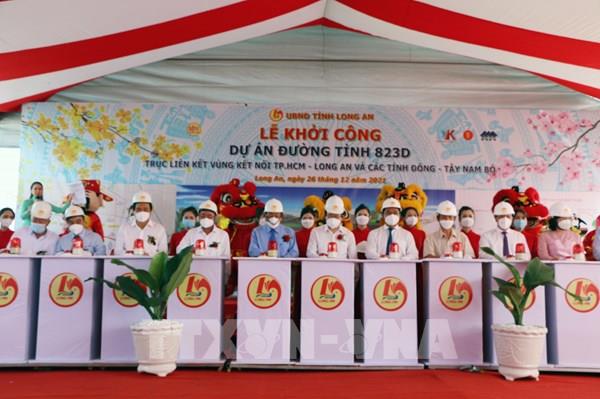 Khởi công Trục liên kết vùng kết nối Tp. HCM – Long An và các tỉnh Đông – Tây Nam Bộ
