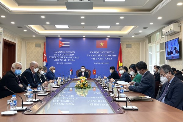 Năm 2022, Việt Nam - Cuba đẩy mạnh hợp tác trong lĩnh vực ưu tiên chính