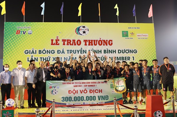 Becamex Bình Dương vô địch giải bóng đá BTV – Cup Number 1