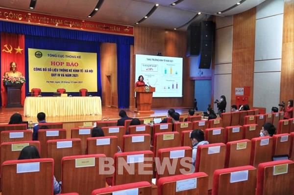 Năm 2021, GDP cả nước ước tăng 2,58%