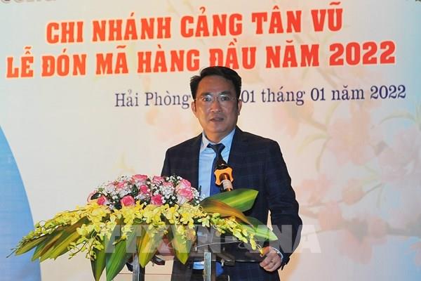 Cảng Hải Phòng chào đón mã hàng đầu tiên của năm mới 2022