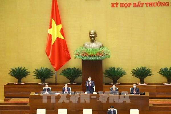 Ngày 4/1, Quốc hội bắt đầu họp kỳ bất thường lần thứ nhất, Quốc hội khóa XV