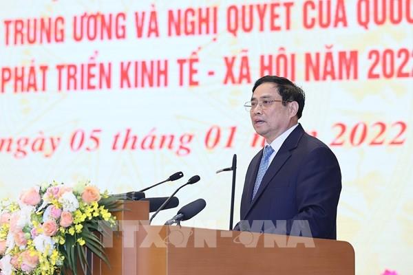 Thủ tướng Phạm Minh Chính: Năm 2022, khó khăn và thách thức sẽ nhiều hơn