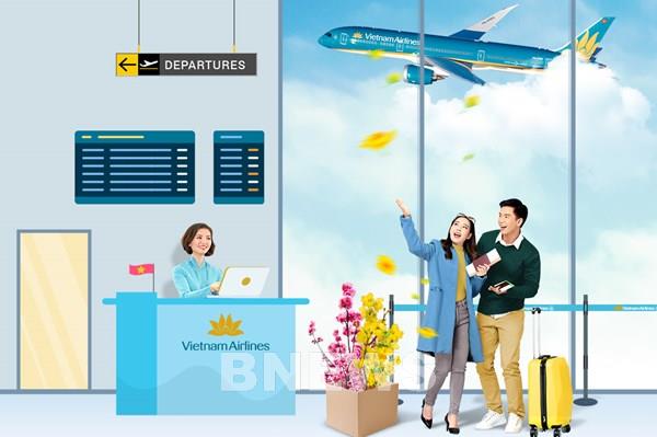 Vietnam Airlines mở bán đào, mai kèm dịch vụ vận chuyển trọn gói